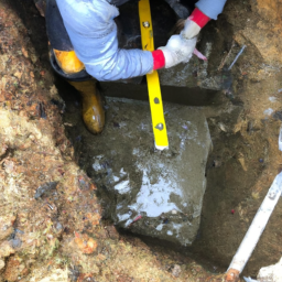 Construction d'un Mur de Soutènement en Blocs de Béton pour un Terrain en Pente Bruz